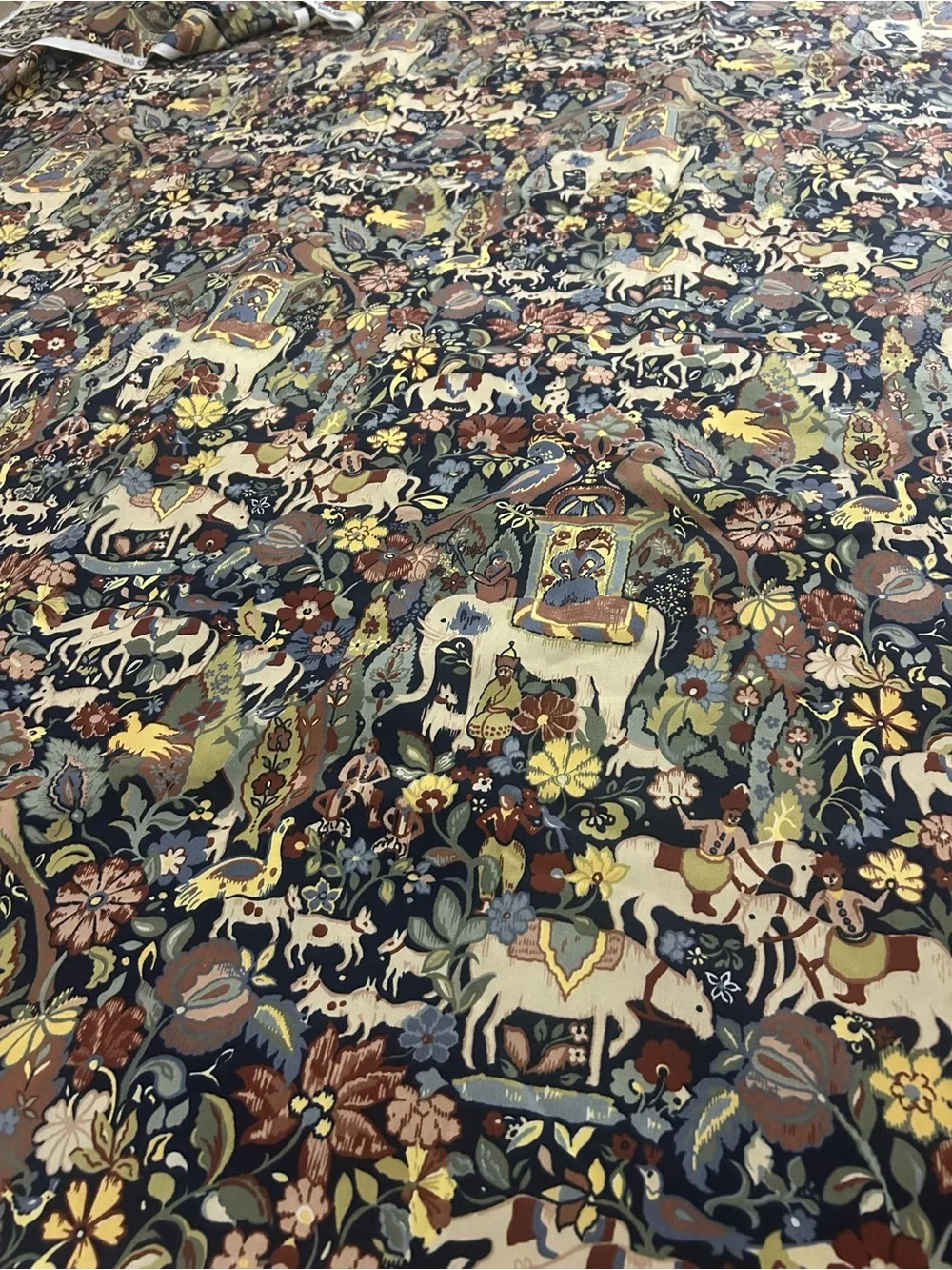 Vintage Wilmington Fabric Robin Hood Range Printed In England Vat Colours 11 Yds